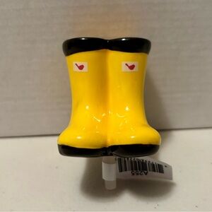 Nora Fleming St Jude's Yellow Rain Boots